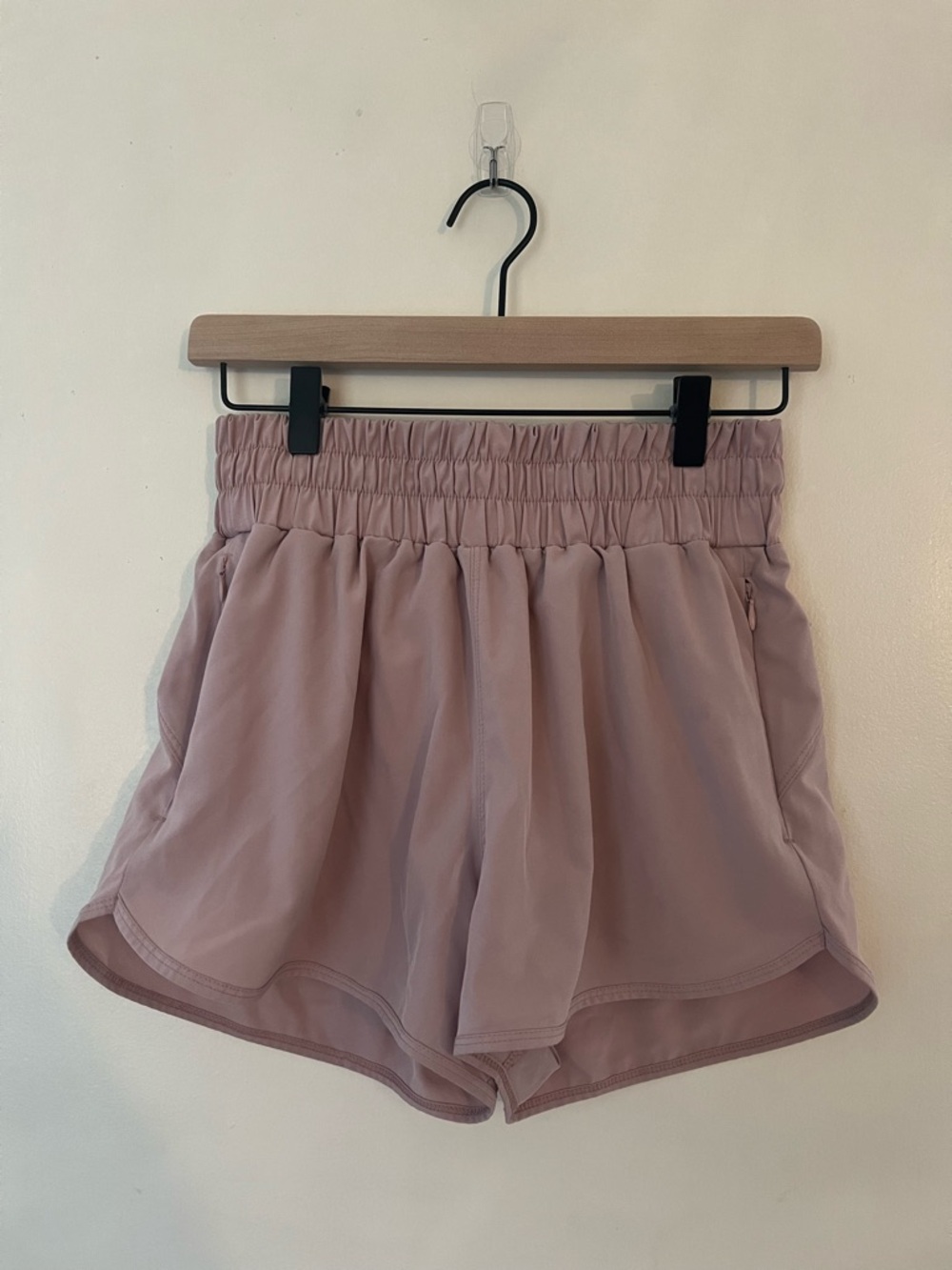 Women’s Elastic-Waist Pink Shorts